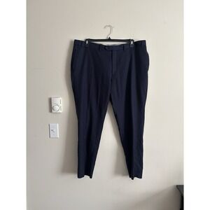 Lauren‎ Ralph Lauren Nautral Stretch WOOL Mens Dress Pants 42x30 Blue